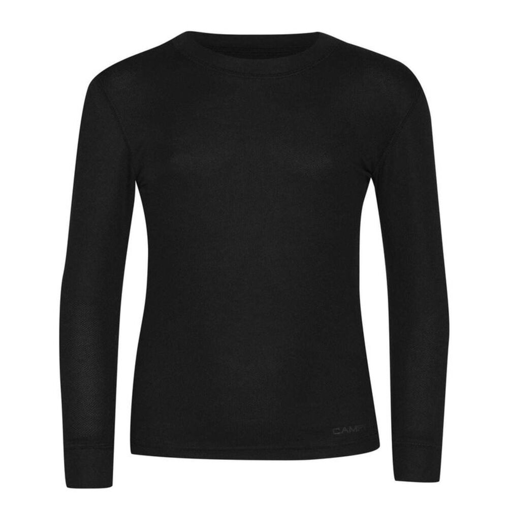 Campri Childrens/Kids Thermal Base Layer Top / Black